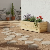 thumbnail of HORTALIA Jardinera rectangular Ghio 120x45x40 en madera tratada para exterior