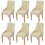 thumbnail of Chaises à manger lot de 6 crème tissu Modèle Jardin Pro