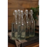 thumbnail of Glazen beugelfles - 1 Liter - Fles met Beugelsluiting - Transparant