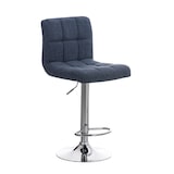 thumbnail of Décoshop26 - Tabouret de bar x1 avec repose-pieds hauteur réglable design moderne en tissu bleu 10_0000057