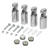 thumbnail of ECD Germany Badheizkörper 500x800 mm Chrom | Mittelanschluss, gebogen, Thermostat, Eck-/Durchgangsform