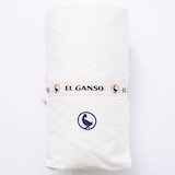 thumbnail of El Ganso - Spannbettlaken 90x200+30cm mit Klappe Weiß - 100% Baumwolle 180TC mit Sticklogo