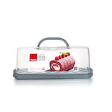 thumbnail of Porte gateaux rectangle 36x16x13,30 cm -  Transparent / Cristal Rectangulaire Plastique Ibili 36.00x16.00 cm