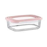 thumbnail of Set 3 Recipientes Herméticos para Alimentos, de forma Rectangular Rosa 7house