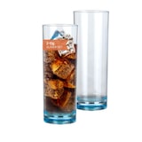 thumbnail of Milano Longdrinkglas blue line 2er Set aus Polycarbonat 330 ml bruchfest BPA-frei leicht – für Longdrinks Softdrinks