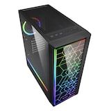 thumbnail of Gaming PC  - Ryzen 5 5600G 6x 4,4GHz - 16GB DDR4 RAM - 512 M.2 SSD - SHARKOON RGB Gehäuse mit gehärtetem Glas -  WLAN