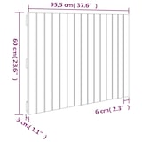 thumbnail of Décoshop26 - Tête de lit accessoire couchage chambre à coucher meuble murale style palette 95,5 x 3 x 60 cm bois massif blanc TDL0202683