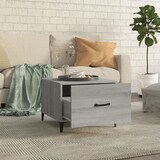 thumbnail of vidaXL Couchtische mit Metallbeinen 2 Stk. Grau Sonoma 50x50x40 cm