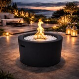 thumbnail of Lareira a bioetanol redonda RODI Black para uso interno e externo, diâmetro 47,5 cm