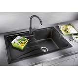 thumbnail of BLANCO SONA 45 S Einbauspüle / SILGRANIT / Cafe / reversibel / Stopfen -