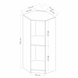 thumbnail of Armario Kale-2305 blanco 74x235x52 cm