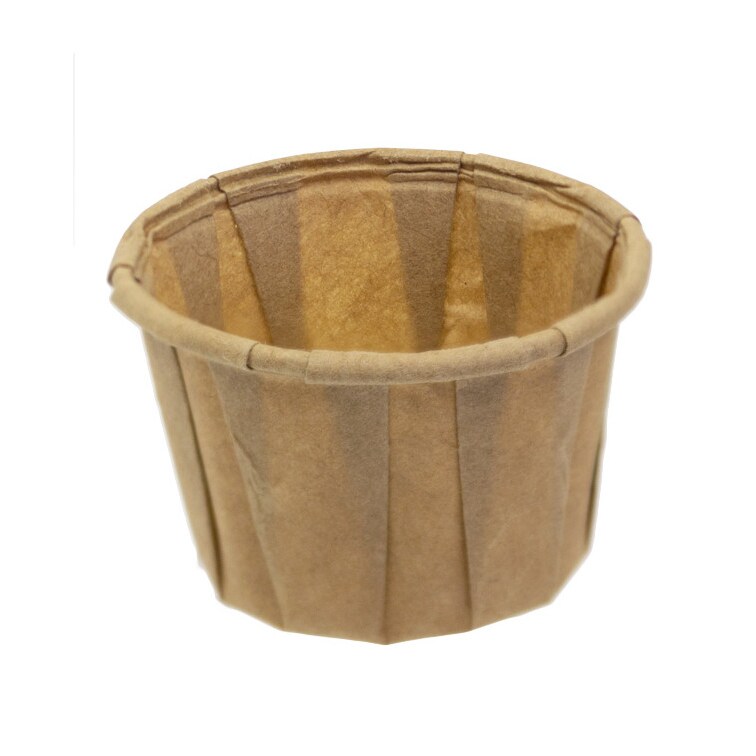MONOUSO - Contenitore di Carta Plisato Kraft di 30ml (5000 Pezzi)