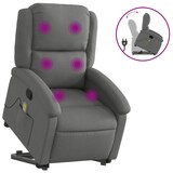 thumbnail of vidaXL Massagesessel mit Aufstehhilfe Dunkelgrau Stoff