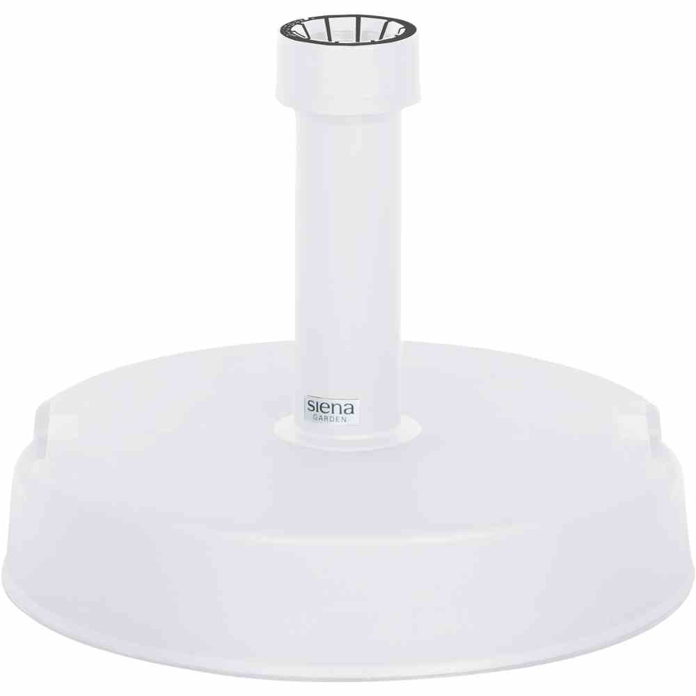 SIENA GARDEN  20 kg Kunststoff/Beton Betonständer 20 kg rund, weiß