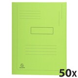 thumbnail of Exacompta  Cod. 445013E - Cartelle stampate con 2 alette Forever® 290 g/mq - F.to 24x32cm -  verde brillante  - Confezione da 50 pz.