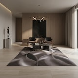 thumbnail of Teppich Waschbar Abstrakt Modern Strapazierfähig Esszimmer Flur Braun 140x200 cm OEKO-TEX Fußbodenheizung geeignet – INN von Kadima Design