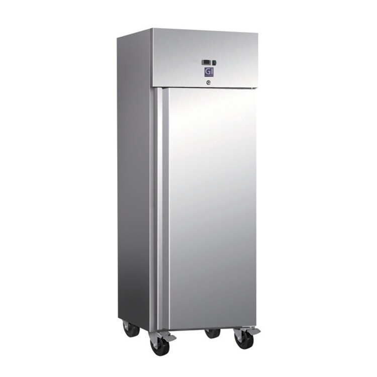 Gastro-Inox GI Edelstahl 600 Liter Kühlschrank statische Kühlung mit Ventilator