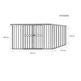 thumbnail of Casetta attrezzi giardino lamiera Box in Acciaio Zincato 345x186cm x h1.92m - 98KG - 6.42mq - LEGNO