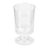 thumbnail of 80x Schnapsglas mit Fuß Premium glasklar Shotgläser mit Eichstrich 2cl/4cl