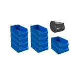 thumbnail of PROREGAL 10x Blaue Sichtlagerbox 5.0 mit Abdeckung | HxBxT 20x30x50cm | 21,8 Liter | Sichtlagerbehälter, Sichtlagerkasten
