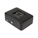 thumbnail of HMF Geldkassette abschließbar, Kasse mit Münzeinsatz, 5 Münzfächer, 25 x 18 x 9 cm, Schwarz