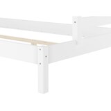 thumbnail of Doppel-Etagenbett 120x200 und 80x200 Erwachsenen-Stockbett Kiefer Massivholz weiß V-60.18W-08-12 Rollrost und Bettkasten inkl.