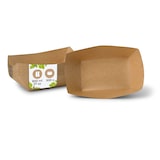 thumbnail of BIOZOYG 500 Stück Einwegschalen 800ml Pappschalen Fingerfood, ungebleichter Kraftkarton, für Pommes, Snacks und Currywurst, biologisch abbaubar