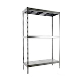 thumbnail of SimonRack Industrieregal, 2000x1500x450 mm, 600 kg am Biegepunkt, 3 Metallböden, Garagenregal, Verzinkt- Simonforte