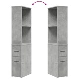 thumbnail of vidaXL Badschrank Schmal mit Rollen Betongrau Holzwerkstoff
