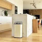 thumbnail of Kitchen Move Automatische RVS prullenbak LARGO crème 42L Roestvrij staal Beige
