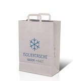 thumbnail of Kühltragetasche, Tiefkühltragetasche, weiß, 32x17x45cm, 150 Stück, flacher Henkel, Isoliertasche Warm + Kalt