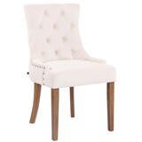 thumbnail of Silla De Comedor Aberdeen En Terciopelo Crema/Antiguo claro