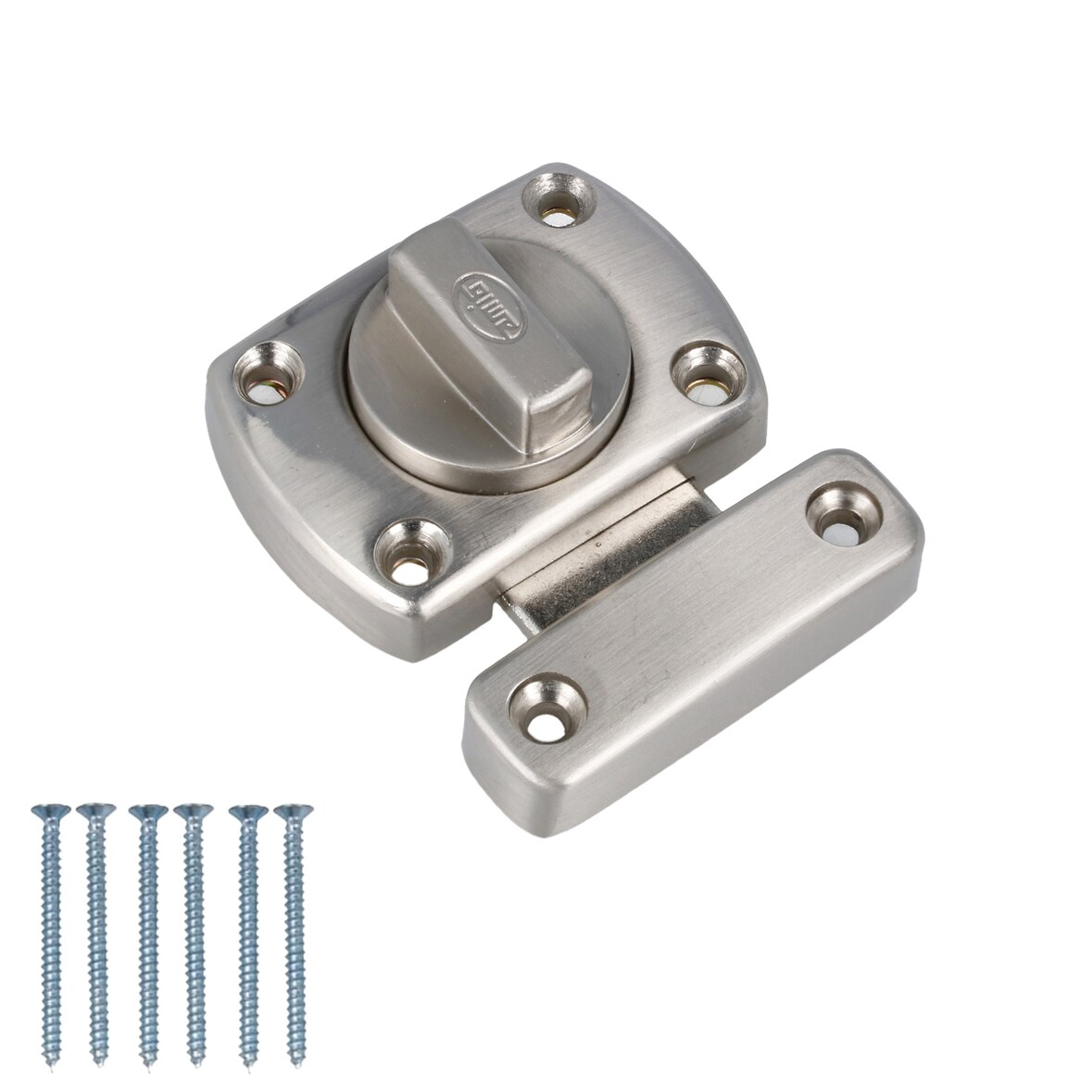 WC Toiletten Schloss 40mm Barrel Bolt Türriegel Edelstahl Optik drehbar Schloss