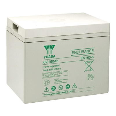 Yuasa Blei-Akku EN160-6 Pb 6V / 163Ah C10 12-Jahresbatterie, M8 Innen