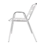 thumbnail of Fauteuils empilables en aluminium avec accoudoirs x4 | Bolero - U501