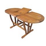 thumbnail of Tavolo ovale estensibile 120/160x70 cm con struttura in legno di acacia Triple 160