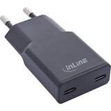 thumbnail of InLine® USB Netzteil Ladegerät Dual USB-C, PD, PPS, 30W, schwarz