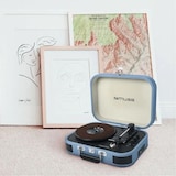 thumbnail of Platine vinyle stéréo bleue clair 33/45/78 tours avec enceintes intégrées - USB/SD/AUX - Prise casque MT-201BTB-MATCH