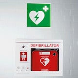 thumbnail of Dreifke® Rettungszeichen Automatisierter ext. Defibrillator, ASR/ISO, Kunststoff, 148x148mm