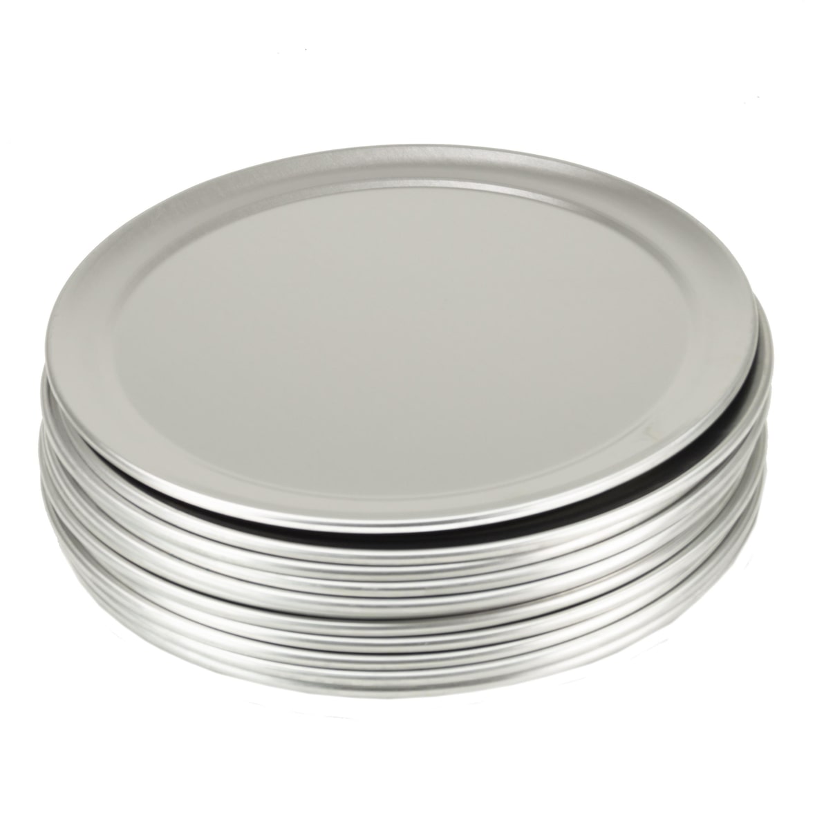 Pizzablech rund aus Aluminium 12 Stück Ø 253 mm