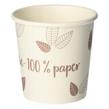 thumbnail of 400x BIO Heißgetränke Trinkbecher Coffee to Go unbeschichtet weiß lila 100ml