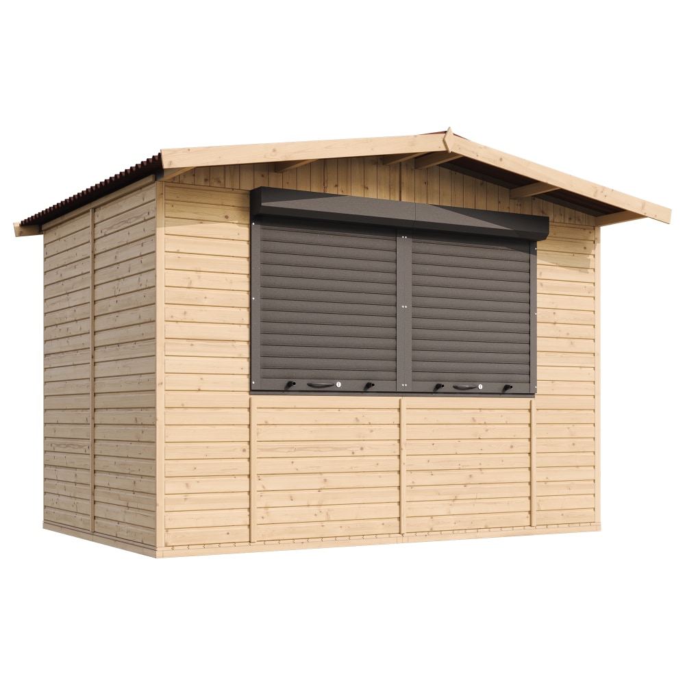 Quiosco de madera M150Z – 303 x 199 cm – 6 m²