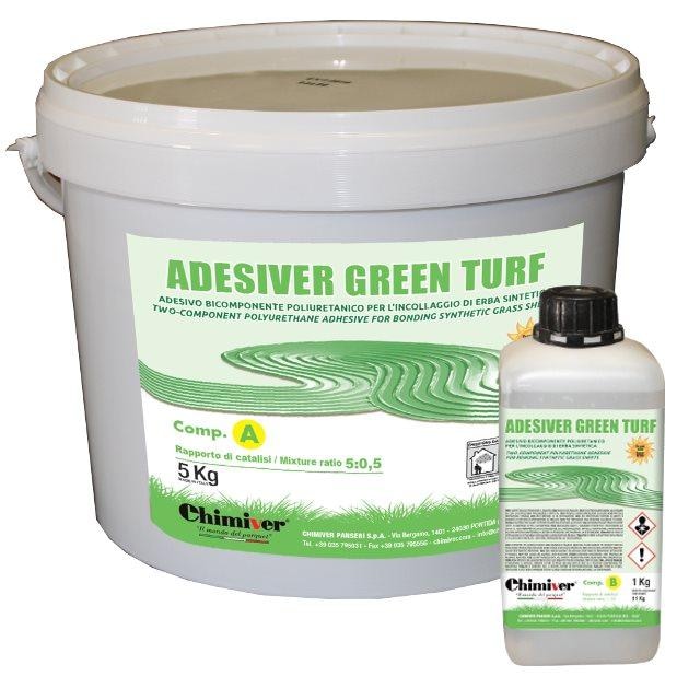 Adesiver Green Turf colla per erbetta sintetica 5L+0.5L o 10L+1L - 5 Lt