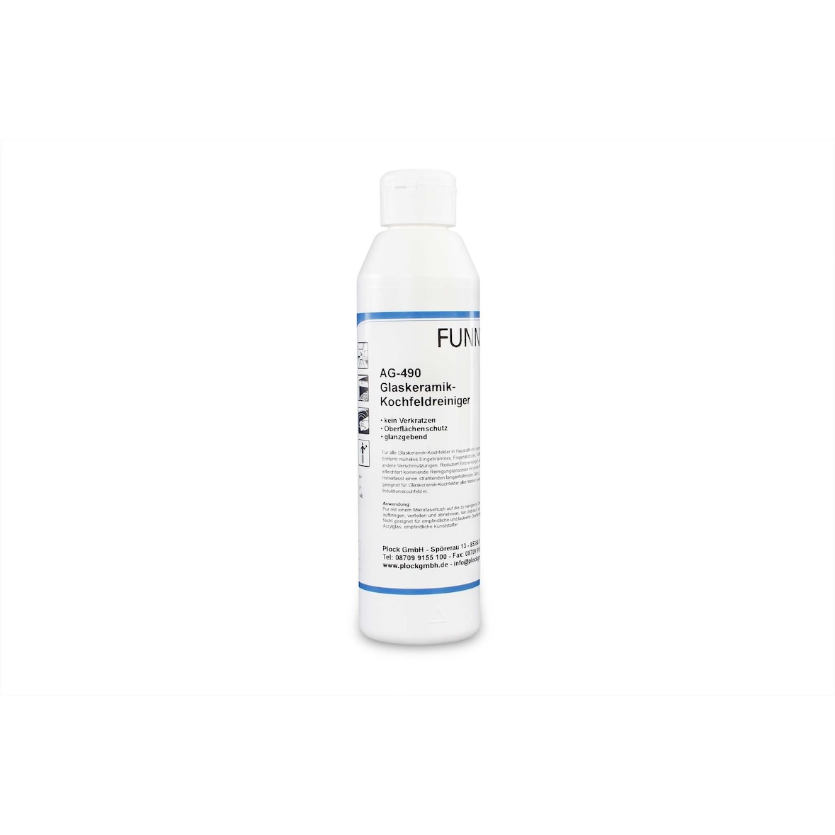 Glaskeramik- Kochfeld-Reiniger - 25 x 250 ml - VOC-Gehalt: 0 % - Fettlöser