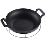 thumbnail of Tarrington House BBQ grill wok, gietijzer, Ø 30 x 7 cm, geëmailleerd, zwart