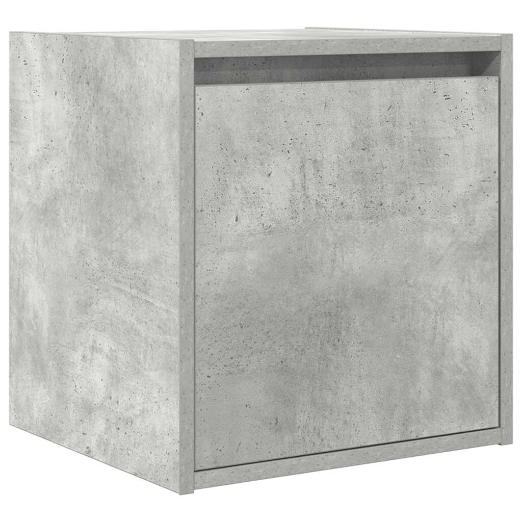 Table de chevet murale gris béton 38x34x40 cm – Modèle Marbre