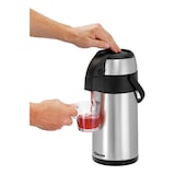 thumbnail of Pompkan geïsoleerd zilver/zwart | 3 liter | 170x170x375(h)mm