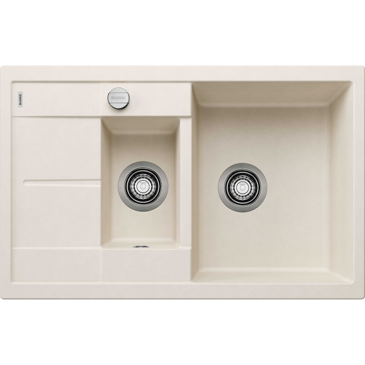 BLANCO METRA 6 S Compact Einbauspüle SILGRANIT softweiß ab 60 cm Excenter