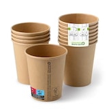 thumbnail of Pappbecher (beschichtet) 200 ml / 8 oz, Ø 80 mm, braun, 50 Stück
