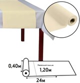 thumbnail of Pronappe R532402I 4x Tischläufer Tête-à-tête auf Rolle, nicht gewebt, Airlaid - 24x0,40m - Elfenbein